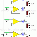 1 Input - 4 Outputs Stereo Audio Splitter