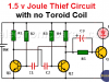 1.5 v Joule Thief Circuit with no Toroid Coil