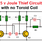 1.5 v Joule Thief Circuit with no Toroid Coil