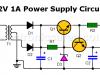 12V 1A Power Supply Circuit