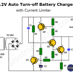 12V Auto Turn-off Battery Charger with Current Limiter