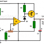 12V Power Supply using Zener and 741 Op. Amp.