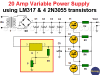 20 Amp Variable Power Supply using LM317