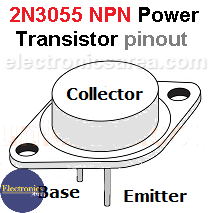 2N3055 Power Transistor pinout