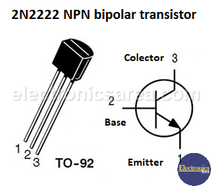 2n2222 NPN bipolar transistor