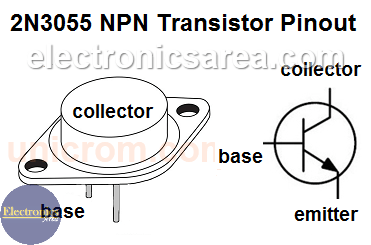 2N3055 NPN Transistor pinout