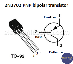 2N3702 PNP bipolar transistor