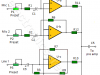 4-channel audio mixer using LM3900 IC