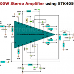 400 watts Stereo Amplifier Circuit using STK4050