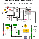 4 Amp Variable Power Supply Using the LM317