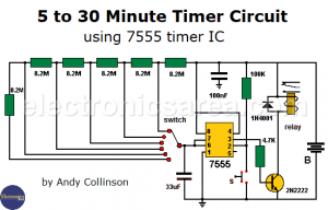 5 To 30 Minute Timer Circuit Using 7555 Ic - Electronics Area