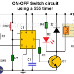 ON-OFF Switch circuit using a 555 timer (PCB)