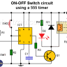 ON-OFF Switch circuit using a 555 timer (PCB) ON-OFF Switch circuit using a 555 timer (PCB)