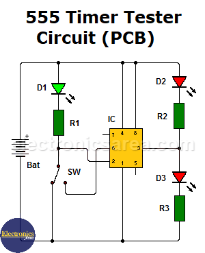 555 Timer Tester Circuit