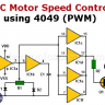 DC Motor Speed Control with 4049