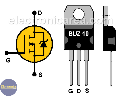 BUZ10 Power FET Transistor pinout