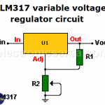 LM317 Variable Voltage Regulator Circuit