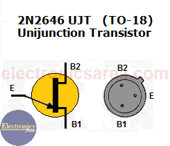 2646 UJT pinout (Unijunction Transistor)