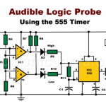 Audible Logic Probe using the 555 Timer