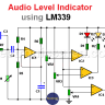 Audio Level Indicator Circuit Diagram using LM339
