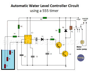 Automatic Water Level Controler Circuit - Electronics Area