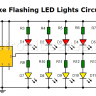 Bike Flashing LED Lights Circuit