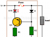 Blown Fuse Indicator Circuit using one transistor