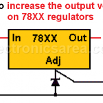 How to increase the output voltage of 78XX regulators?