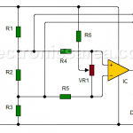 Continuity tester using 741 IC