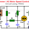 Dimmer / AC Motor Speed Controller Circuit using TRIAC