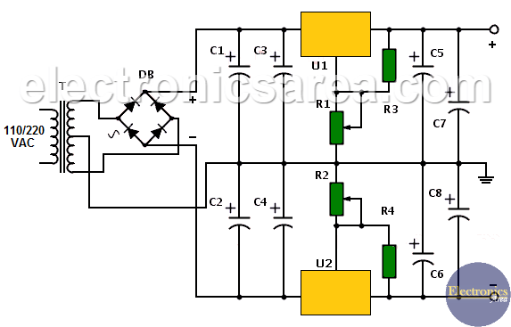Dual Polarity Variable Voltage Source