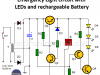 Emergency Lighting Circuit with LEDs and Rechargeable Battery
