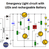 Emergency Lighting Circuit with LEDs and Rechargeable Battery Emergency Lighting Circuit with LEDs and Rechargeable Battery