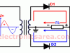 Full Wave Rectifier using center tapped transformer