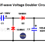 Half-wave Voltage Doubler Circuit with only 2 rectifier diodes.