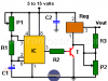 High current 555 pulse Generator using a Voltage Regulator