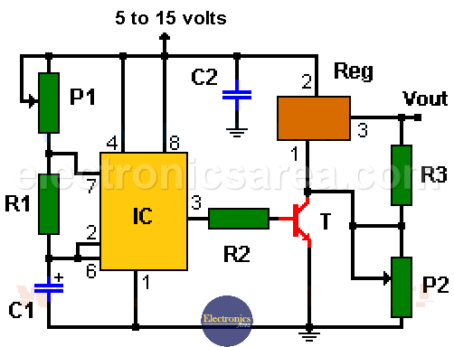 Cooperation skipper dizzy High current 555 pulse Generator using a Voltage Regulator - Electronics  Area