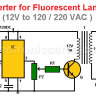 Inverter for Fluorescent Lamps (12V to 120 / 220 VAC )