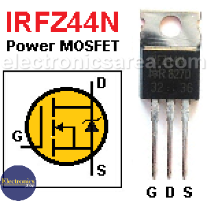 IRFZ44N Power MOSFET Pinout