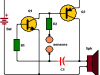 Lie Detector Circuit Using Two Transistors