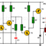 Light detector circuit using transistors and relay