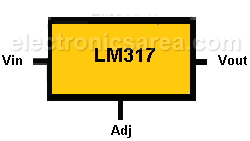 LM317 Voltage Regulator Pin Out