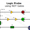 Logic Probe using NOT Gates