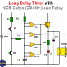 Long Duration Timer with NOR Gates (CD4001)