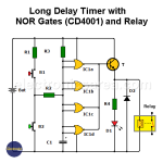 Long Duration Timer with NOR Gates (CD4001)
