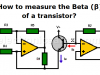 How to Measure Beta of a Transistor?