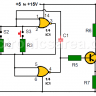 Multitone generator circuit - Open door indicator using CD4001