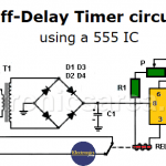 Off-Delay Timer Circuit using 555 IC