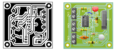 ON-OFF Switch Circuit PCB