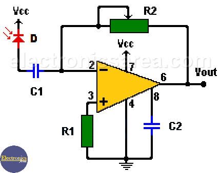 Photodiode Amplifier Circuit - Current-to-Voltage Converter